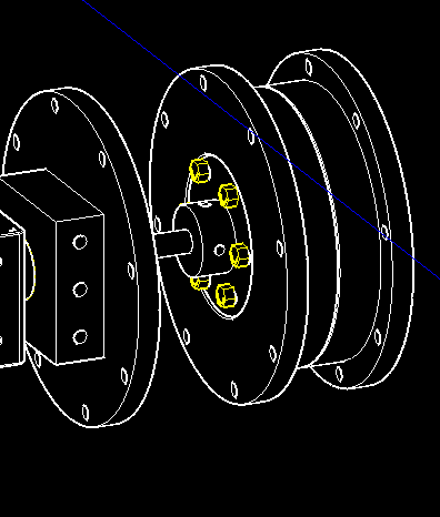 Securing bearing cup assembly to horizontal rod with setscrews