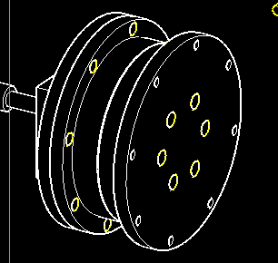 Fixing bearing cup assembly to arm front using M4 screws and heat sink nuts