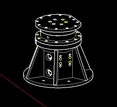 3D diagram showing step 6 of securing the motor bracket to the base frame using longer hardware