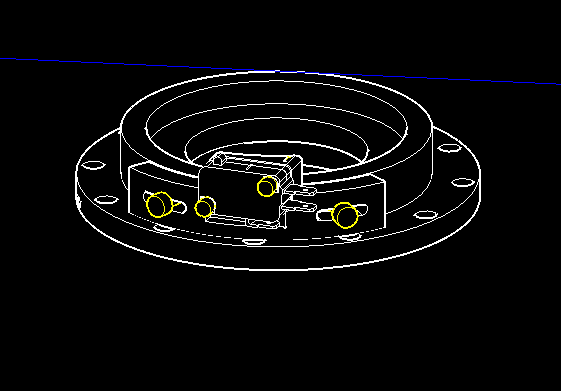 Final 3D diagram showing step 7 of attaching the limit switch assembly to complete J1 build