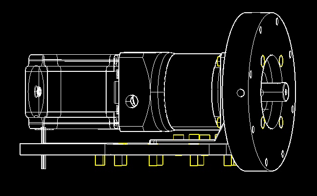 Securing Nema 23 motor and spacer to the bracket