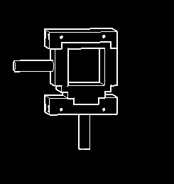 J3 gear bracket upper and lower component layout diagram
