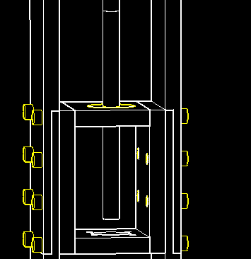 Inserting the 8mm by 106mm steel rod through the bearing