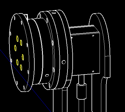 Aligning the bearing cup assembly to the spacer and tightening set screws