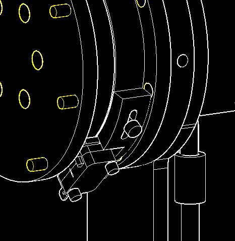 Mounting the J3 limit switch and holder to the bottom bearing cup