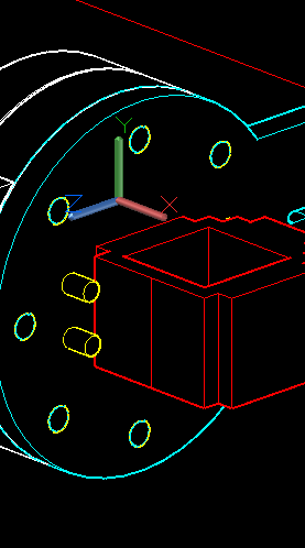 Diagram showing attachment of the bearing cup assembly to the J5 arm