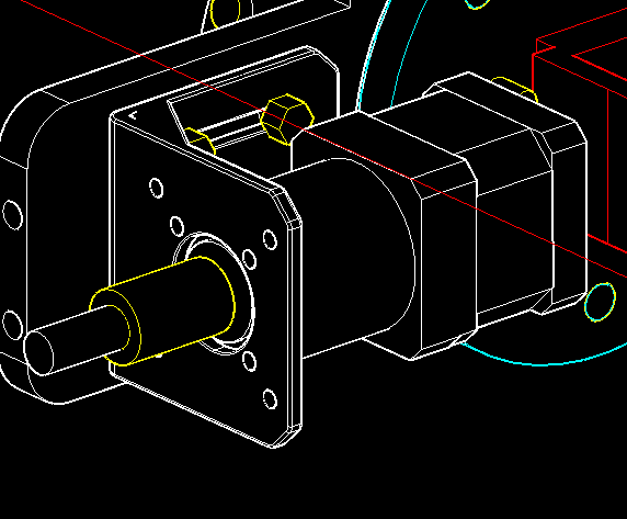 Instructions for mounting the motor, coupler, and steel rod to the bracket